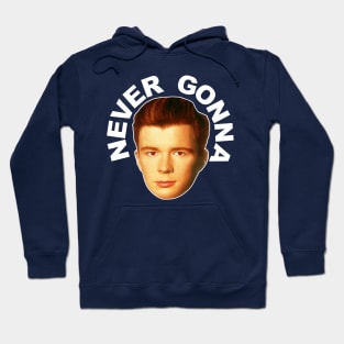 Rick Astley Retro Never Gonna Roll FanArt Tribute Hoodie